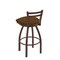 Holland Bar Stool Co 30" Low Back Swivel Bar Stool, Bronze Finish, Canter Thatch Seat 41130BZ001 - alternate 4